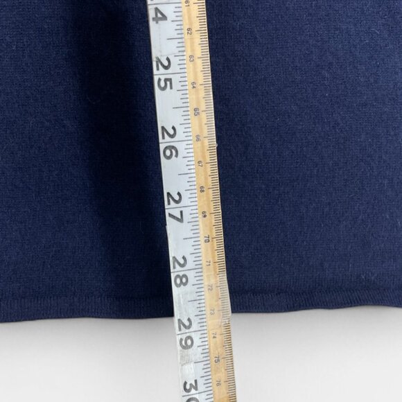 Brookmore Blue Men's Cashmere Zip Collar Long Sleeve Sweater 2XL XXL - Picture 7 of 8